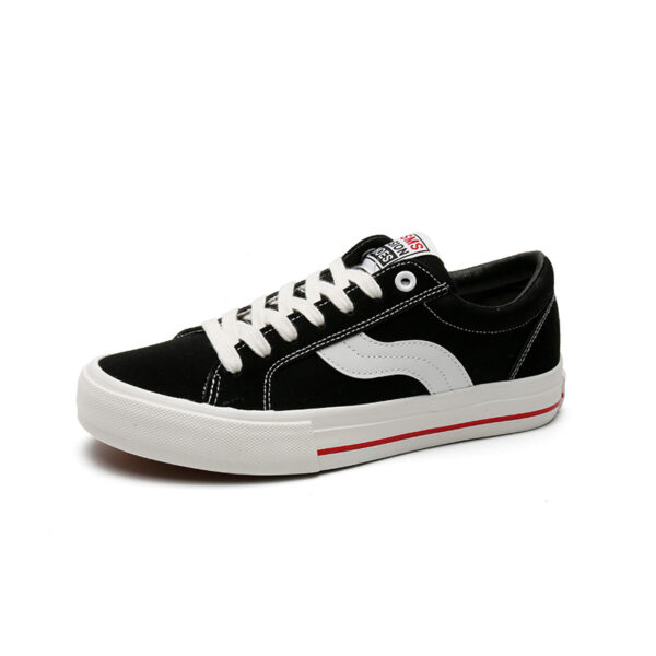 Fashion Men's Sneakers Low Top Lace Up Outdoor Casual Shoes Flat Bottom Breathable Comfortable Canvas Shoes-vt111