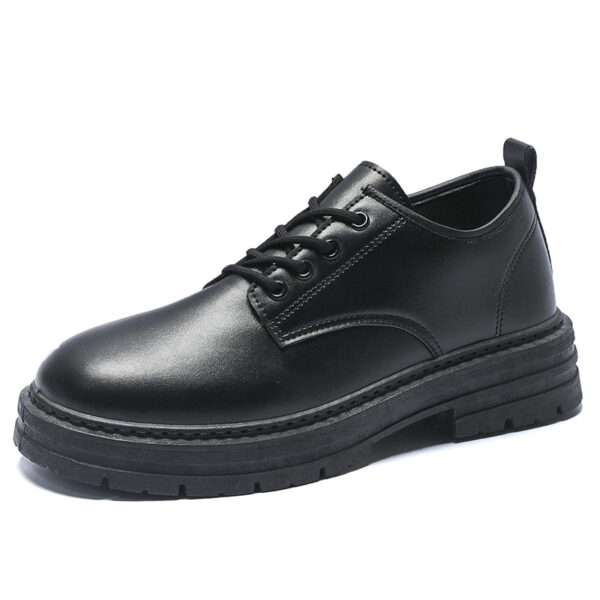Cowhide leather shoes men's large size work shoes low casual boots trend shoes men's Martin shoes-skh02
